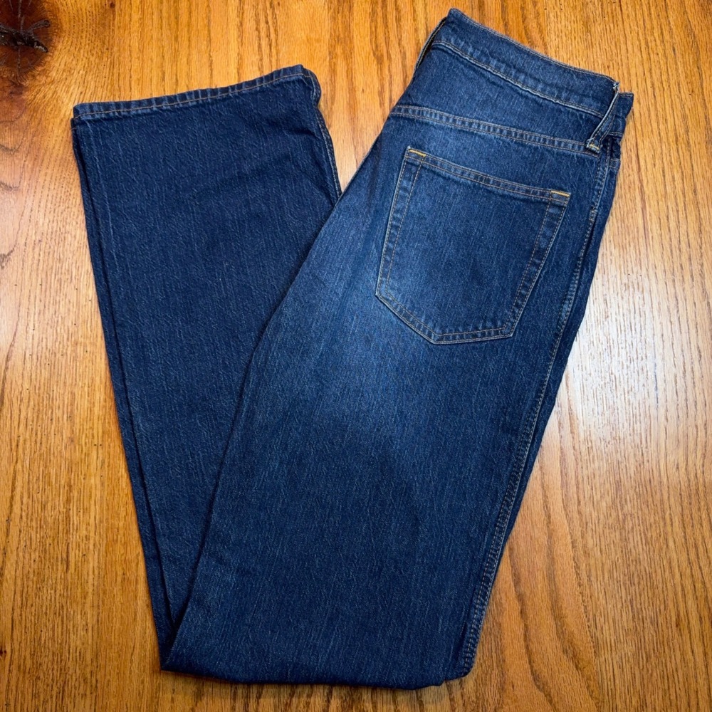 Gap Vintage Flare Jeans Women 28/6T Blue High Rise Stretch Tall Denim Wide Leg